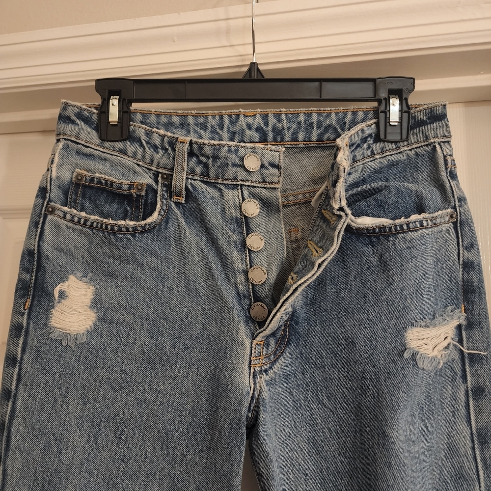 Carmar Distressed Straight Leg Jeans-26 - Picture 2 of 10